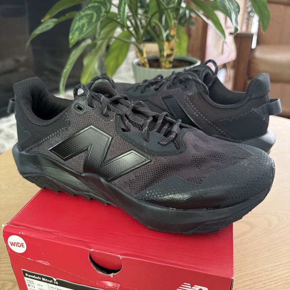 New Balance DynaSoft Nitrel v6 Mens 8.5 4E Extra Wide Grey Black MTNTRLF6